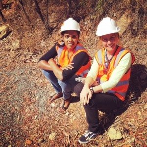 Sharnie and Heidi at the MacArthur River Mine