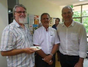 l-r Ian O'Reilly (Project Officer Anglicare NT), Peter Fisher (CEO Foodbank), Dave Pugh (CEO Anglicare NT)